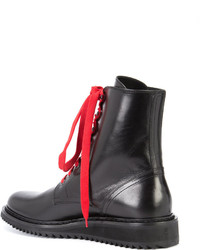 Bottes en cuir noires Ann Demeulemeester