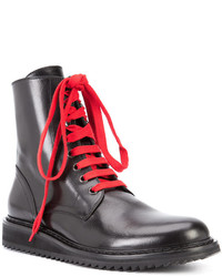 Bottes en cuir noires Ann Demeulemeester