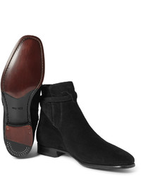 Bottes en cuir noires Tom Ford