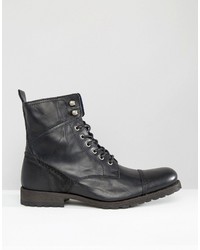 Bottes en cuir noires Aldo