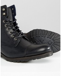 Bottes en cuir noires Aldo