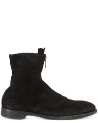 Bottes en cuir noires Guidi