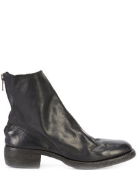 Bottes en cuir noires Guidi