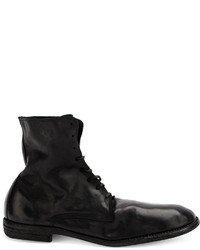 Bottes en cuir noires Guidi