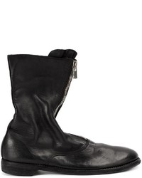 Bottes en cuir noires Guidi