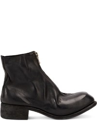 Bottes en cuir noires Guidi