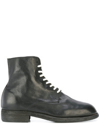 Bottes en cuir noires Guidi