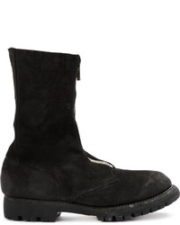 Bottes en cuir noires Guidi