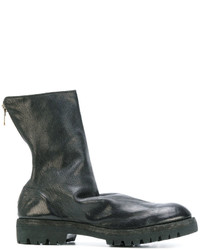 Bottes en cuir noires Guidi