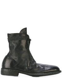 Bottes en cuir noires Guidi