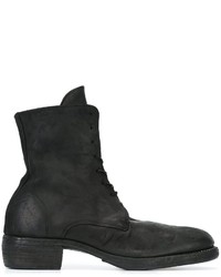 Bottes en cuir noires Guidi