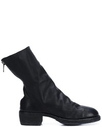 Bottes en cuir noires Guidi