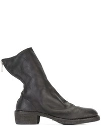 Bottes en cuir noires Guidi