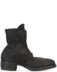 Bottes en cuir noires Guidi