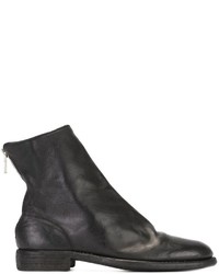 Bottes en cuir noires Guidi