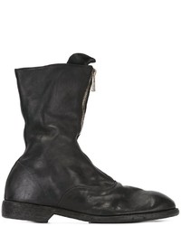 Bottes en cuir noires Guidi