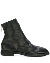 Bottes en cuir noires Guidi