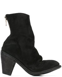 Bottes en cuir noires Guidi