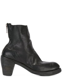 Bottes en cuir noires Guidi