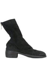 Bottes en cuir noires Guidi