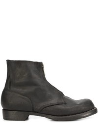 Bottes en cuir noires Guidi