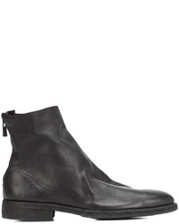 Bottes en cuir noires Guidi