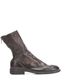 Bottes en cuir noires Guidi