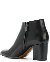 Bottes en cuir noires Santoni