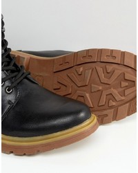 Bottes en cuir noires Bellfield