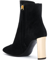 Bottes en cuir noires Giuseppe Zanotti Design