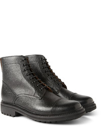 Bottes en cuir noires Grenson