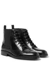 Bottes en cuir noires Jimmy Choo