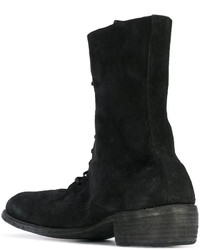 Bottes en cuir noires Guidi