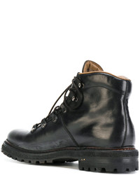 Bottes en cuir noires Silvano Sassetti