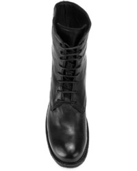 Bottes en cuir noires Officine Creative