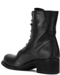 Bottes en cuir noires Officine Creative