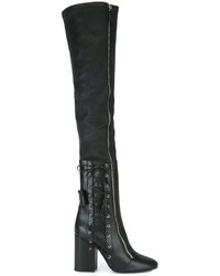 Bottes en cuir noires Laurence Dacade