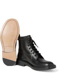 Bottes en cuir noires Sandro