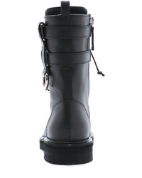 Bottes en cuir noires Giuseppe Zanotti