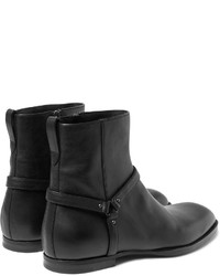 Bottes en cuir noires Bottega Veneta