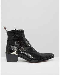 Bottes en cuir noires Jeffery West