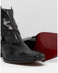 Bottes en cuir noires Jeffery West