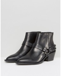 Bottes en cuir noires AllSaints