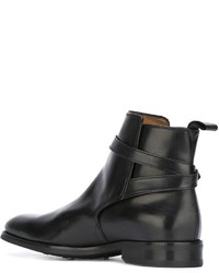 Bottes en cuir noires B Store