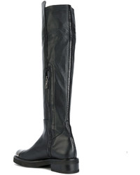 Bottes en cuir noires Baldinini