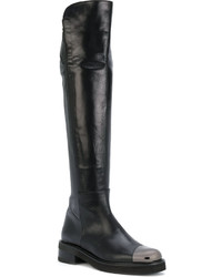 Bottes en cuir noires Baldinini