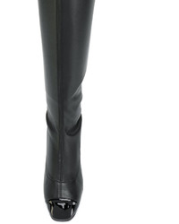 Bottes en cuir noires Giuseppe Zanotti Design