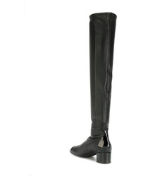 Bottes en cuir noires Giuseppe Zanotti Design