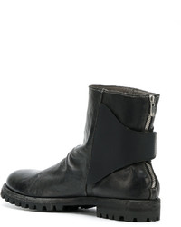 Bottes en cuir noires Officine Creative