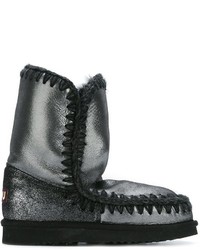 Bottes en cuir noires Mou